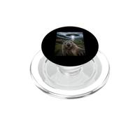 Wombat Selfie con alieno UFO Divertente Meme PopSockets PopGrip per MagSafe