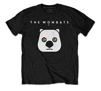 Wombats - the - T-Shirt # M Unisex Black # Rainbow Eyes
