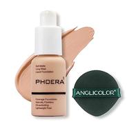 Womdee Liquid Foundation 30 ml, Womdee Full Coverage New Matte Oil Control Concealer Liquid Foundation, Soft Matte