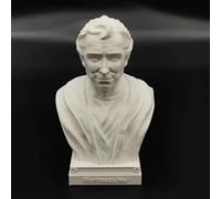 Womeet Statua di busto della filosofia francese, collezione di stampa 3D, collezione di Descartes Montesquieu Foucault Voltaire Rousseau, statuetta per soggiorno, casa, scrivania, 10 cm (Montesquieu)