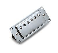 WOMELF Mini 6 Hole Guitar Electric Humbucker Pickup Neck & Bridge Pickup Pickup per Lp. Guitar BlackGold/Chrome Pickup (Color : Chrome Bridge)