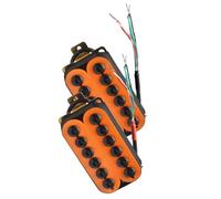 WOMELF Pickup per Chitarra elettrica Arancione a Doppia Bobina Regolabile in Metallo Parti per Chitarra con Bobina in plastica Pickup Professionale per Chitarra Elettrica