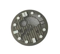 WOMELF Quadrante dell'orologio da 28,5 mm quadrante verde luminoso compatibile con movimento NH35/NH36 con posizione ore 3 (Color : Gray)