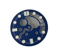 WOMELF Quadrante dell'orologio da 28,5 mm quadrante verde luminoso compatibile con movimento NH35/NH36 con posizione ore 3 (Color : Blue)