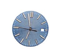 WOMELF Quadrante dell'orologio da 31,8 mm + lancette quadranti luminosi verdi accessori di ricambio compatibili con il movimento NH35 (Color : Blue rose gold set)
