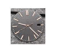WOMELF Quadrante dell'orologio da 31,8 mm + lancette quadranti luminosi verdi accessori di ricambio compatibili con il movimento NH35 (Color : Black rose gold set)