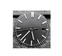 WOMELF Quadrante dell'orologio da 31,8 mm + lancette quadranti luminosi verdi accessori di ricambio compatibili con il movimento NH35 (Color : Black sliver set)
