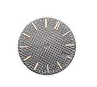 WOMELF Quadrante dell'orologio da 31,8 mm + lancette quadranti luminosi verdi accessori di ricambio compatibili con il movimento NH35 (Color : Black rose gold)