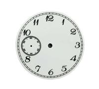 WOMELF Quadrante dell'orologio digitale manuale + lancette quadrante da 38,8 mm senza luminoso compatibile con movimento ETA 6497 e ST3600 (Color : Dial)