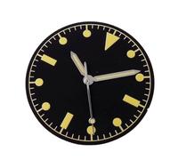 WOMELF Quadrante dell'orologio stile pilota classico da 29 mm con quadrante e lancette con numeri arabi compatibili con il movimento automatico NH35 NH36 (Color : Dial hands H, Size : For NH35 NH36