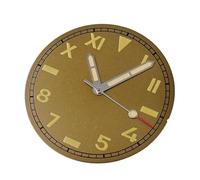 WOMELF Quadrante dell'orologio stile pilota classico da 29 mm con quadrante e lancette con numeri arabi compatibili con il movimento automatico NH35 NH36 (Color : Dial hands E, Size : For NH35 NH36