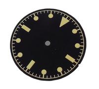 WOMELF Quadrante dell'orologio stile pilota classico da 29 mm con quadrante e lancette con numeri arabi compatibili con il movimento automatico NH35 NH36 (Color : Only dial K, Size : For NH35 NH36)