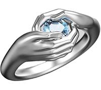 Women Alloy Ring Electroplated Tarnish Hugging Cubic Zirconia Finger Ring Mens Rings for New Year Gift Valentine's Day Gift Nice processing
