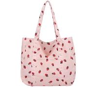 Women Bag Large Capacity Shoulder Strawberry Underarm Students School Shopping Canvas Handbag Armpit Students School Women Armpit Top Handle Large Capacity Shoulder