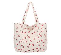 Women Bag Large Capacity Shoulder Strawberry Underarm Students School Shopping Canvas Handbag Armpit Students School Women Armpit Top Handle Large Capacity Shoulder