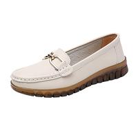 Women Black Loafers Leisure Four Seasons Solid Color Non Slip Wedges Round Toe Breathable Slip On Lazy Cloth Shoes Casual Comfy Flats Fashion Running Walking Platform I-148