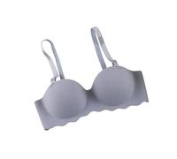Women Bra Solid Color Multicolor Breathable Push Up Adjustable Strap Underwear, Blue, C(Orange,DD)