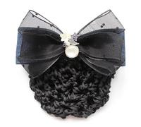 Women Bun Net Headflower Knot Hair Network