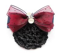 Women Bun Net Headflower Knot Hair Network