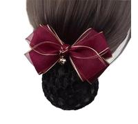Women Bun Net Women's Bow Plate Hair Net Hair Accessories
