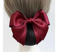 Women Bun Net Women's Bow Plate Hair Net Headdress