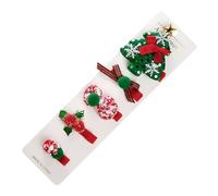 Women Christmas Hair, Fermagli Holiday Set, Festive Hair Accessories, Set di 5 Holiday Themed Hairpins, Stylish Hair Decorations, Cute Christmas Barrettes for Girls Women Kids