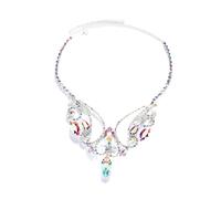 Women Chunky Collana Ciondolo lacrima per lacrime per l'impegno per feste