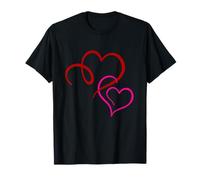 Women Cute Heart Graphic Valentines Day Novelty Heart Maglietta
