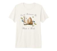 Women Easily Distracted by Plants And Books Maglietta Premium