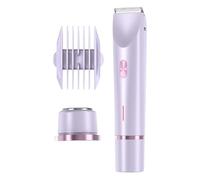 Women Electric Razor - rasoio a doppia lama, smodentificati compatti | Design impermeabile bagnato e asciutto, strumento di toelettatura del corpo leggero, trimmer efficiente con carica USB per viaggi