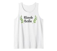 Women Girl Best friends Besties Funny Blonde Bestie Matching Canotta