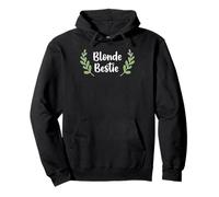 Women Girl Best friends Besties Funny Blonde Bestie Matching Felpa con Cappuccio