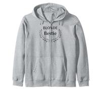 Women Girl Best friends Besties Funny Blonde Bestie Matching Felpa con Cappuccio