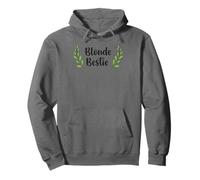 Women Girl Best friends Besties Funny Blonde Bestie Matching Felpa con Cappuccio