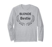 Women Girl Best friends Besties Funny Blonde Bestie Matching Maglia a Manica