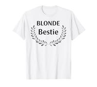 Women Girl Best friends Besties Funny Blonde Bestie Matching Maglietta