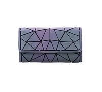 Women girl Wallet Luminous Geometric Purse Holographic Reflective Borsa Purse -E