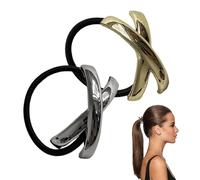 Women Hair Ties, Contemporary Ponytail Cuff, 2.17x1.97x0.98 Inches Stylish & Contemporary Design, Girls Ponytails Holders for Busy Ladies Who Need a Reliable Solution