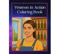 Women in Action: Coloring book for all. 50 coloring pages are simple and easy, For fun, relaxing, motivational and stress relief. Gift for women, ... The line was drawn messy and scattered.