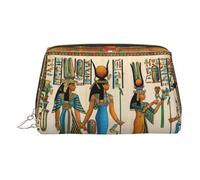 Women in Antico Egitto Toiletry Pouch, Travel -Friendly Makeup Organizer per Pennelli, Rossetti, Oro, Taglia unica, Beauty case