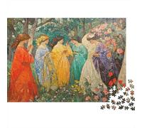 Women in Garden Puzzle Impossible 1000Pcs Interesting Decorazione Per La Casa. Rilassamento E Intelligence Per Adulti E Bambini Da 12 Anni 70x50cm/1000pcs