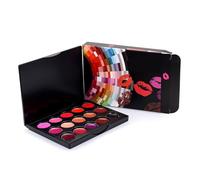 Women Lasting Lip Palette - Multi Shade Lip Gloss Collection, Waterproof Hydrating Creamy Lipstick Tray, Rich Pigment Finish, Blendable Makeup Colors | Long Wearing Cosmetic Palette for Halloween