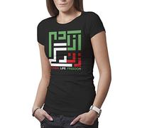 Women Life Freedom Mahsa Amini Maglietta Donna Nera Size S