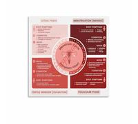 Women Menstrual Cycle Educational Poster Symptom Tracking Chart for Gynecology Office School Nurse and Home(Unframed,16x24inch(40x60cm))