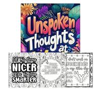 Women Painting Coloring Book 20 Single-Sided Pages, Relaxing Coloring,