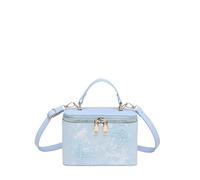 Women PU Sweet Square Shape Shoulder Bag Butterfly Appliques Crossbody Pack | Borse per cosmetici con fiocco in pizzo e farfalle; ampia capacità, tracolla versatile per pendolari