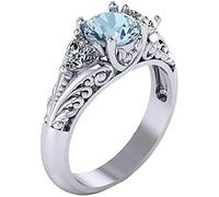 Women Ring Fashion Personalized Blue Diamond Ring Promotion Personalized Birthday Gifts Nice processing