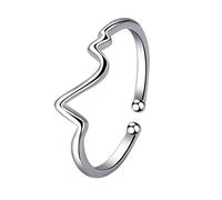 Women Ring Size Adjustable Fashion Electrocardiogram Lady Jewelry Love Gift Nice processing