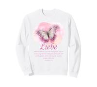 Women’s Christian Butterfly Bible Verse: Liebe (Deutsch) Felpa