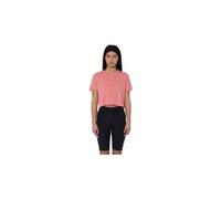 Women s circle technical crop top smooth operator pink